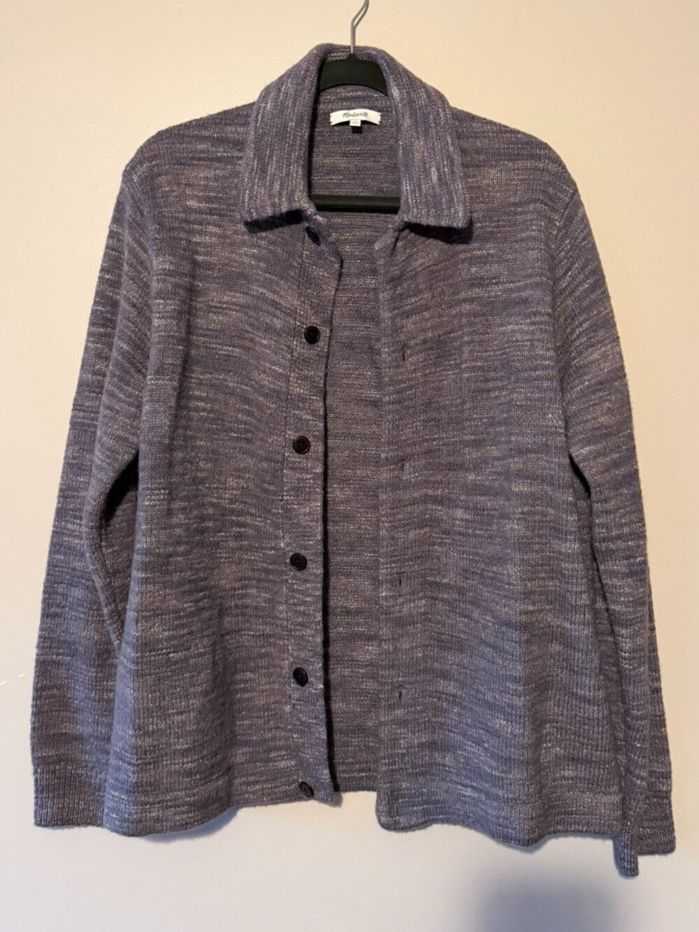 Madewell Space Dyed Sweater Shirt - M